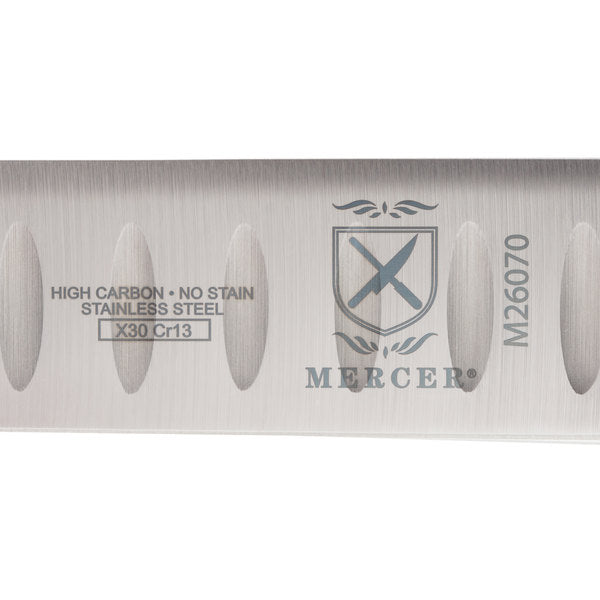 Mercer Culinary Praxis 12" Granton Edge Slicer Knife with Rosewood Handle