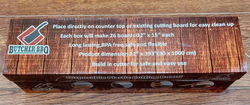 Butcher BBQ Plastic Roll Disposable Cutting Board 12" x 393"