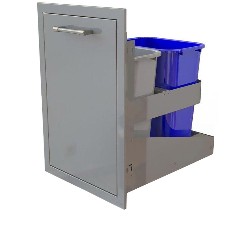 Alfresco 26" Dual Trash Center/Recycling Drawer (Deep) - Premier Grilling