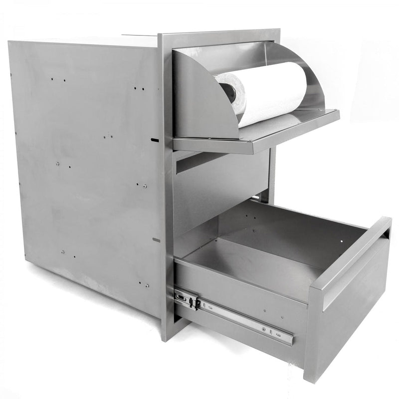 PCM 350 Series 17" x 24" Triple Drawers w/ Paper Towel Dispenser - Premier Grilling
