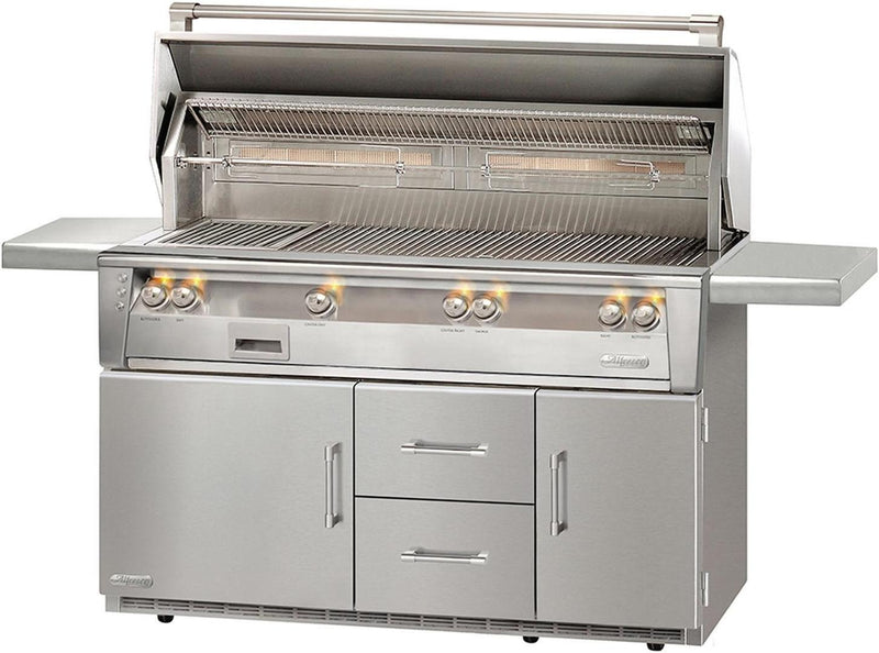 Alfresco 56" Standard Gas Grill on Refrigerated Base - Premier Grilling