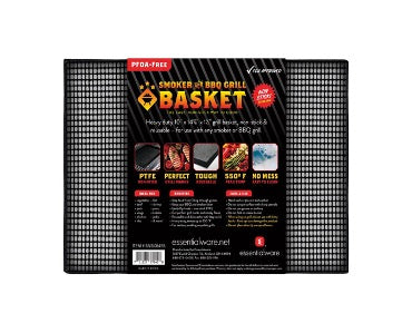 Essentialware Smoker and BBQ Grill BBQ Basket 6x14