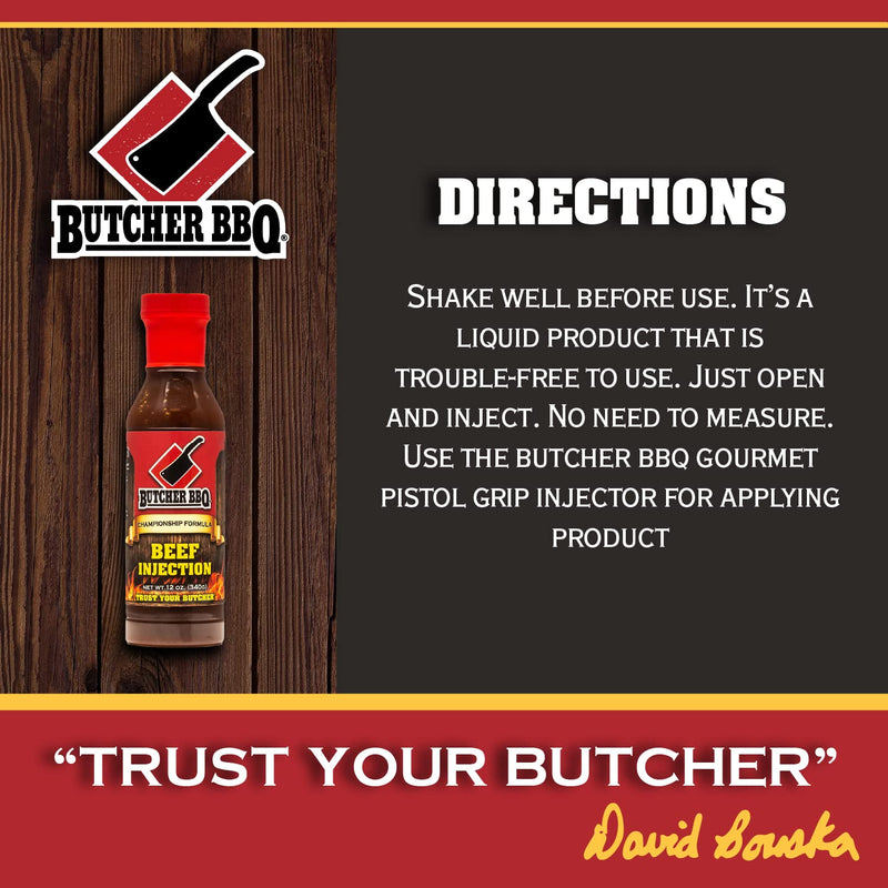 Butcher BBQ Liquid Beef Injection/Marinade 12oz.
