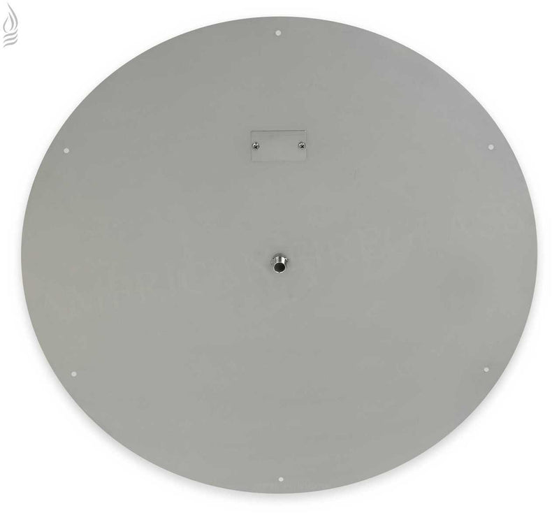 HPC 30" Round Stainless Steel Flat Pan (1/2" Nipple) - Premier Grilling