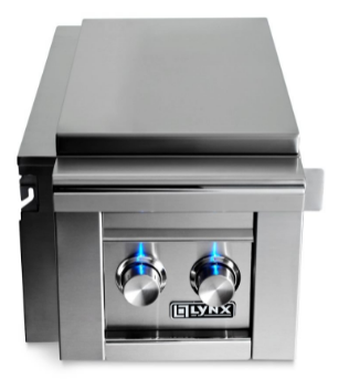 Lynx Cart Mounted Double Side Burner, Fits All Grill Sizes