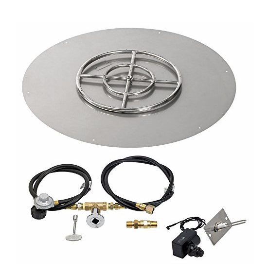 HPC 30" Round Flat Pan w/ Spark Ignition Kit (18" Ring) - Premier Grilling