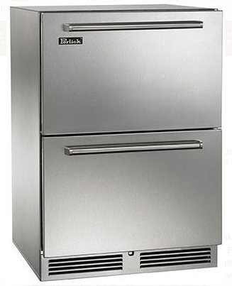 Perlick 24" Signature Series Outdoor Freezer Drawers, Stainless Steel