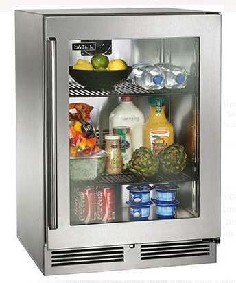 Perlick 24" Signature Series Outdoor Refrigerator w/ Stainless Steel Glass Door