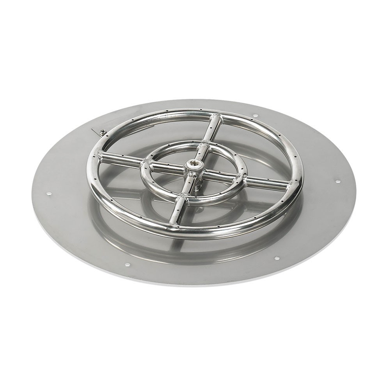 HPC 18" Round Flat Pan w/ Spark Ignition Kit (12" Ring) - Premier Grilling