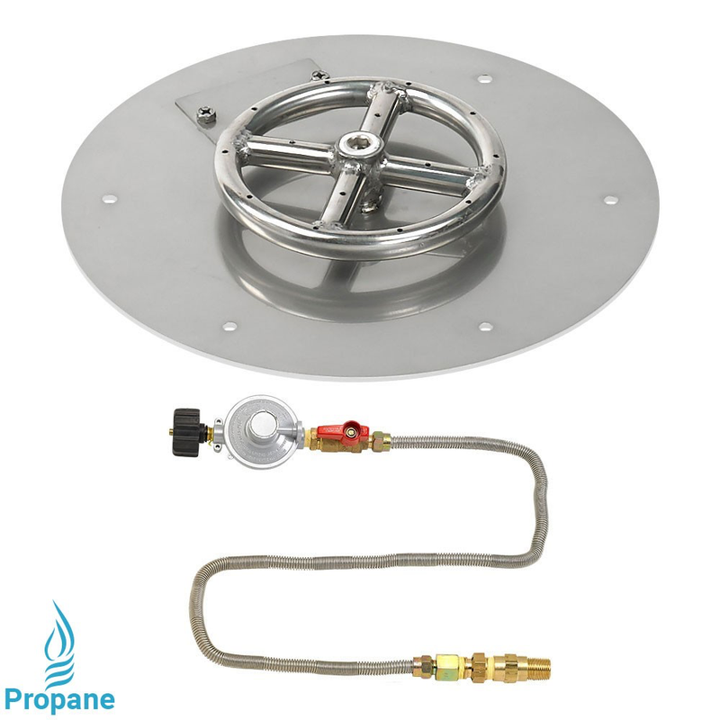 HPC 12" Round Flat Pan w/ Match Lite Kit (6" Ring) - Premier Grilling