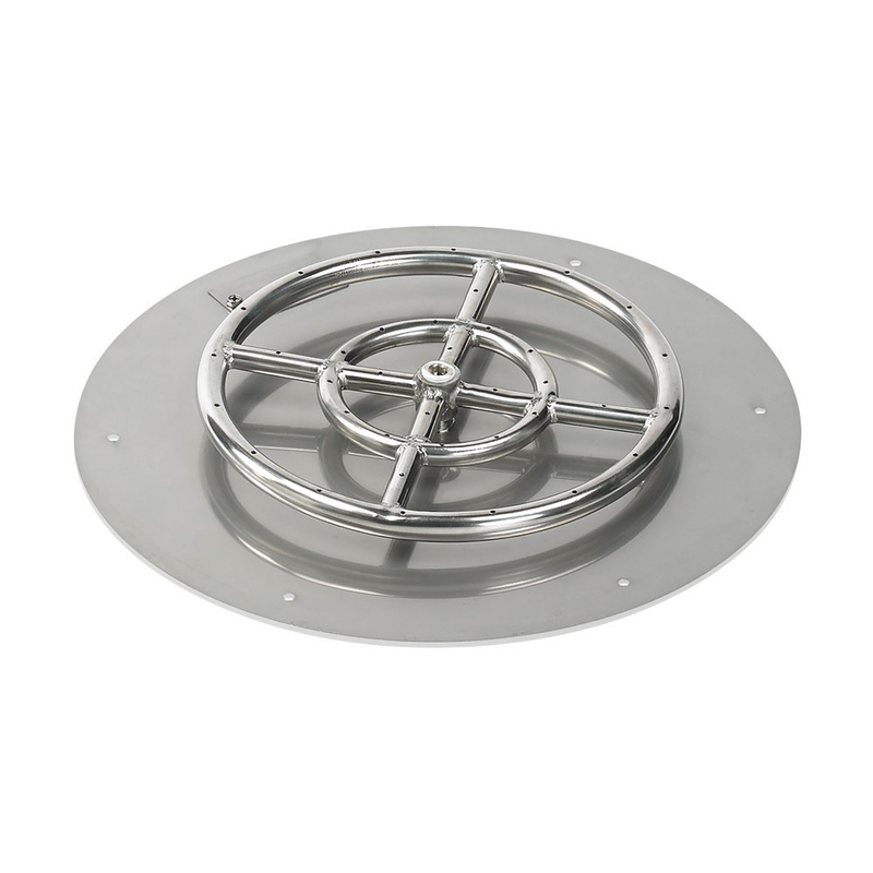 HPC 18" Round Flat Pan w/ Match Lite Kit (12" Ring) - Premier Grilling