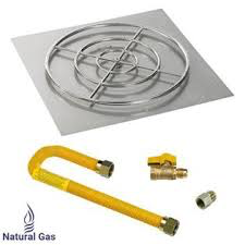 HPC 36" High Capacity Square Flat Pan w/ Match Lite Kit (30" Ring), Natural Gas - Premier Grilling