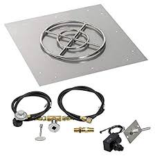 HPC 30" Square Flat Pan w/ Spark Ignition Kit (18" Ring) - Premier Grilling