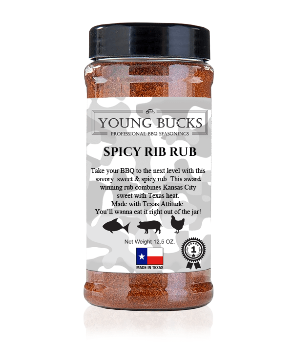 Young Bucks Spicy Rib Rub 12.5oz - Premier Grilling